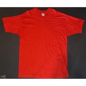 Vintage Fruit of the Loom Single Stitch Red T-Shirt Men's Size 2XL Made in USA